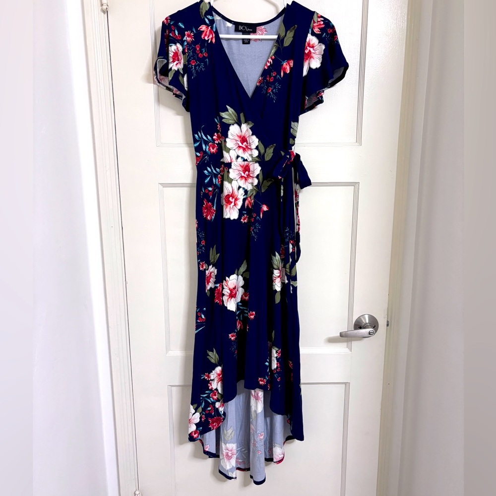Super Soft Floral Wrap Dress Small